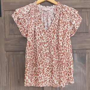 Flutter Sleeve Blouse L